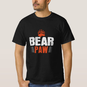 Daddy Bear Paw Black T-Shirt