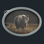 Bear Belt Buckle<br><div class="desc">A beautiful photo of an adult bear in the woods. A fantastic gift for any bear enthusiast. Photo by Zdeněk Macháček.</div>