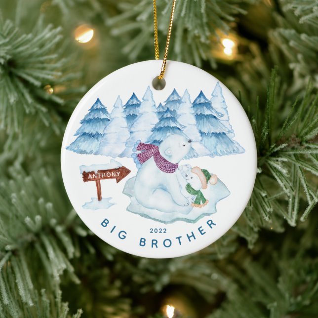 Bear Big Brother Christmas Ornament (Tree)