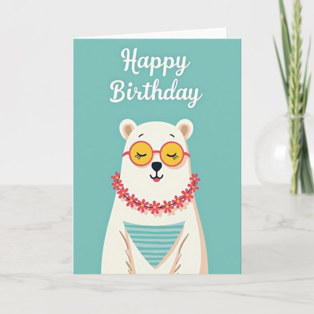 Bear Birthday Card (Front)