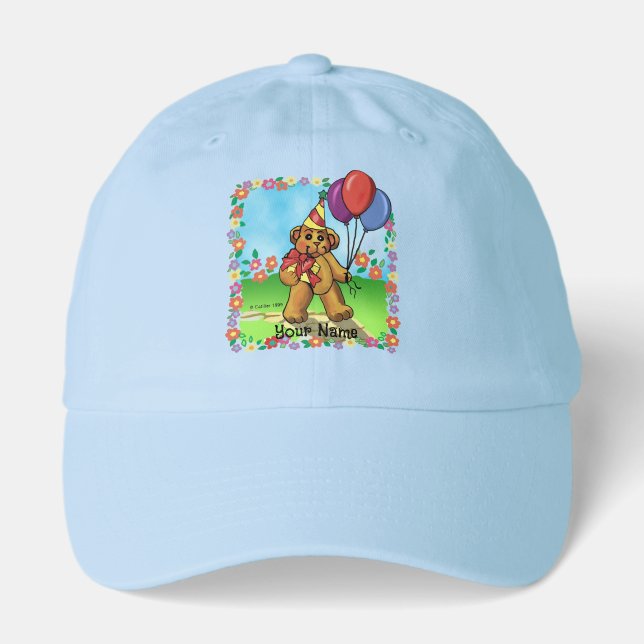 Bear Birthday Party hats (Front)