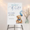 Bear Blue Balloon Boy Baby Shower Welcome