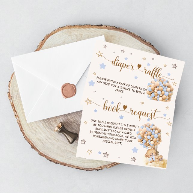 Bear Blue Books for Baby & Diaper Raffle  Enclosure Card (Creator Uploaded)