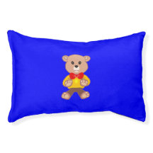 Bear Blue Dog Bed