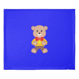Bear Blue Duvet Cover