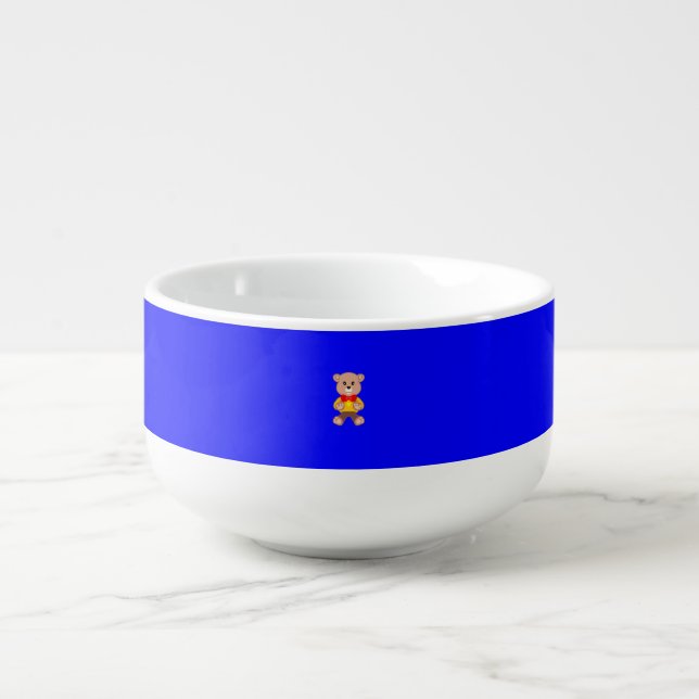 Bear Blue Soup Mug (Front)