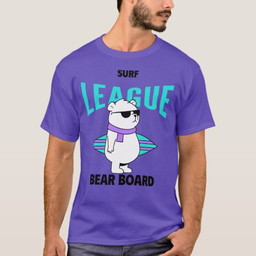 Bear Board Surf League T_Shirt