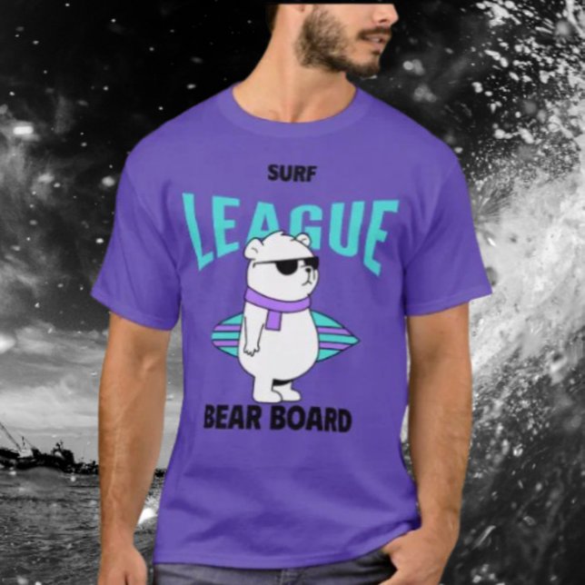 Bear Board Surf League T-Shirt (Creator Uploaded)
