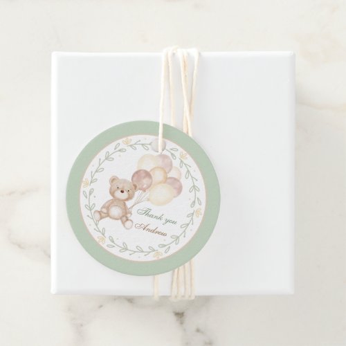 Bear Boho  Favor Tags