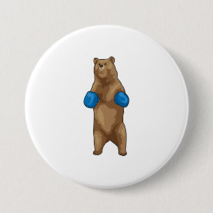 Bear Boxer Boxing gloves Button