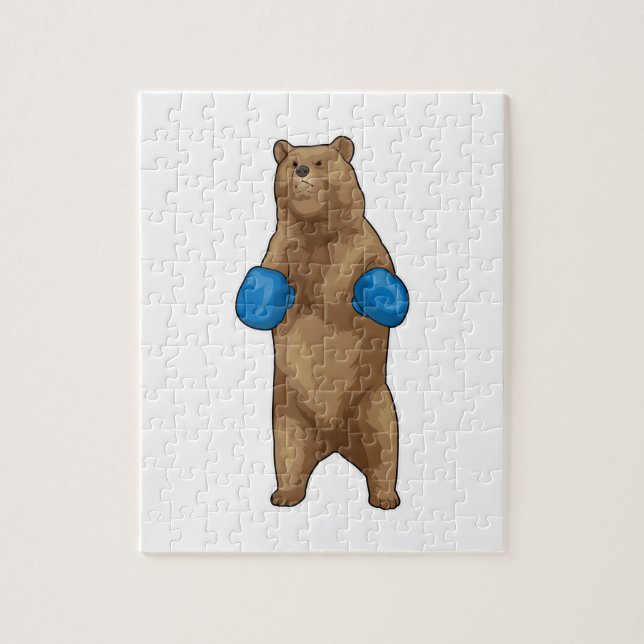 Bear Boxer Boxing gloves Jigsaw Puzzle (Vertical)