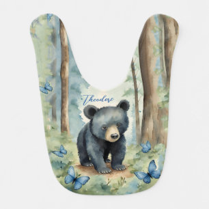 Bear Boy Baby Bib