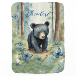 Bear Boy Baby Blanket