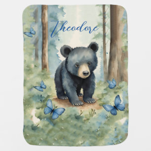 Bear Boy Baby Blanket