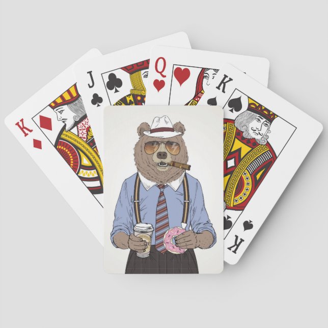 Bear Breakfast Poker Cards (Back)