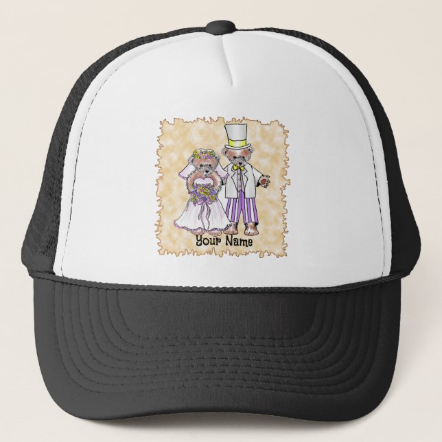 Bear Bride And Groom hats (Front)