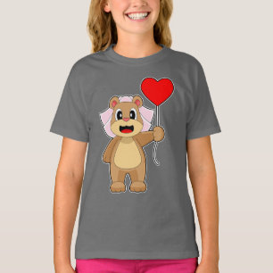 Bear Bride Balloon Wedding T-Shirt
