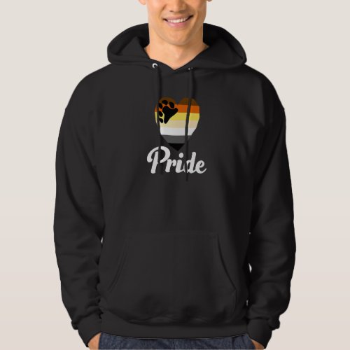 Bear Brotherhood Gay Pride Rainbow Word  2 Hoodie