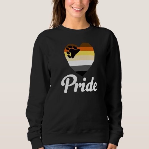 Bear Brotherhood Gay Pride Rainbow Word  2 Sweatshirt