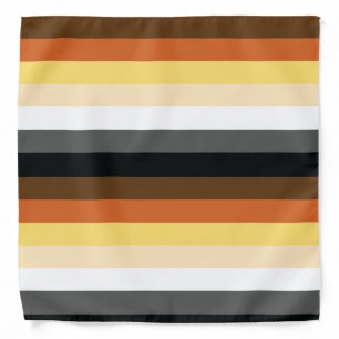 Bear Brotherhood   Pride Flag Design   Stripes   Bandana