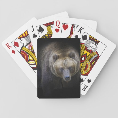 Bear Brown Grizzly Animal Life Wild Jungle Forest  Poker Cards