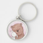 Bear &amp; Bunny Love Key Chain Romantic Gift For Her at Zazzle