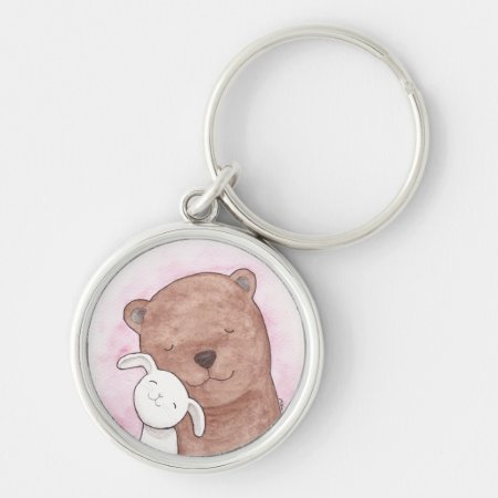 Bear & Bunny Love Key Chain Romantic Gift For Her
