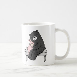 Bear & Bunny Mug Cute Bear and Bunny Love Mug