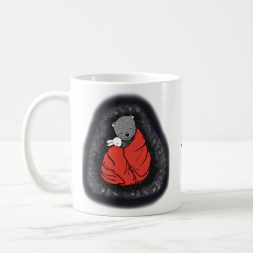 Bear Bunny Rabbit and bear Personalized with name Coffee Mug