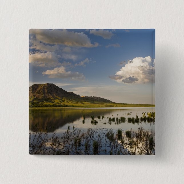 Bear Butte reflects into Bear Butte Lake near Button (Front)