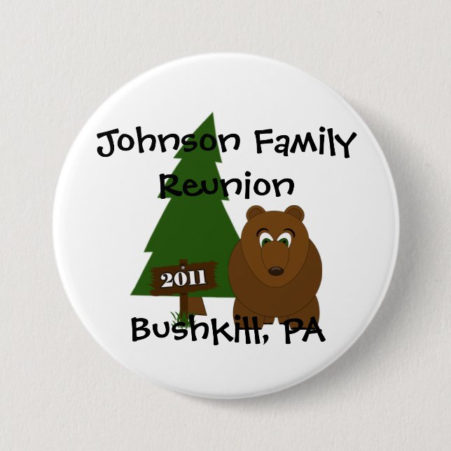 Bear Button! Pinback Button (Front)