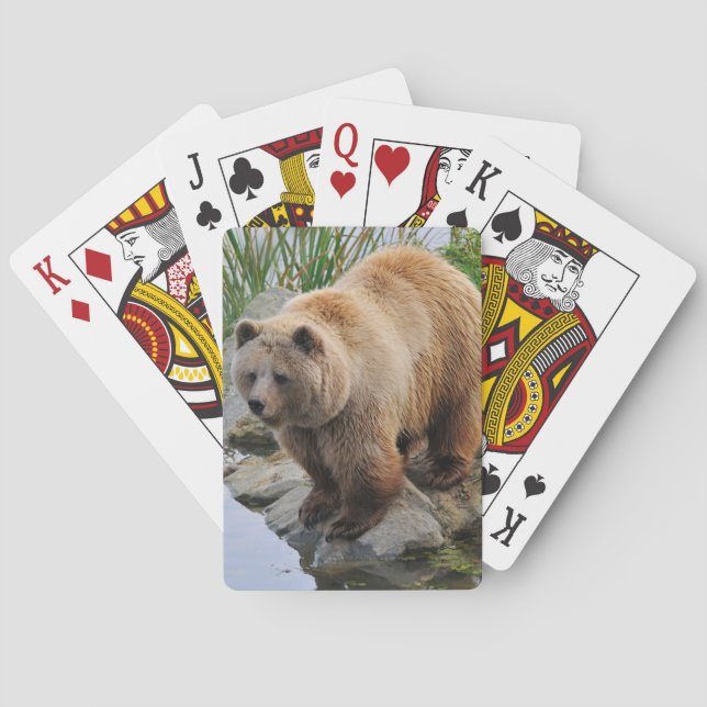 Bear by a Lake Poker Cards (Back)