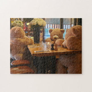 Bear Cafe Puzzle, 11" x 14", 252 pieces Jigsaw Puzzle