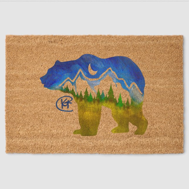 Bear Camp Doormat  Fiber Doormat (Front)