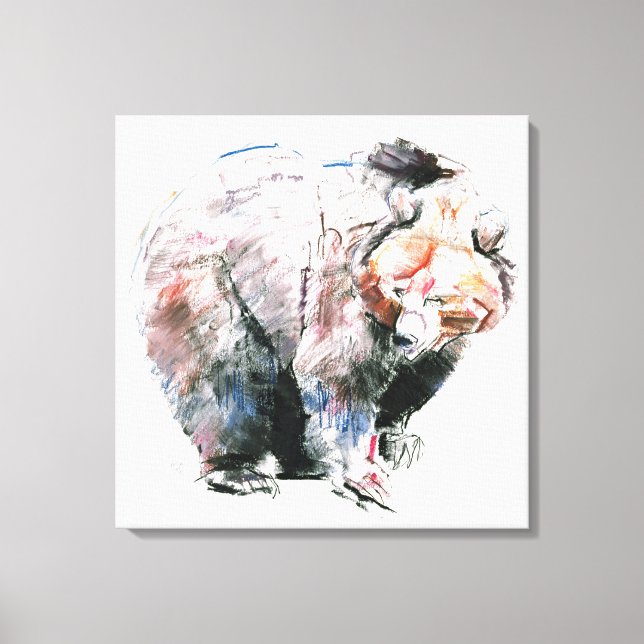 Bear Canvas Print (Front)