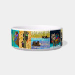 Bear Celebration Ceramic Dog Bowl<br><div class="desc">Is your dog as thirsty as a bear? Well,  treat him and your home decor with this celebration of bear illustrations.</div>