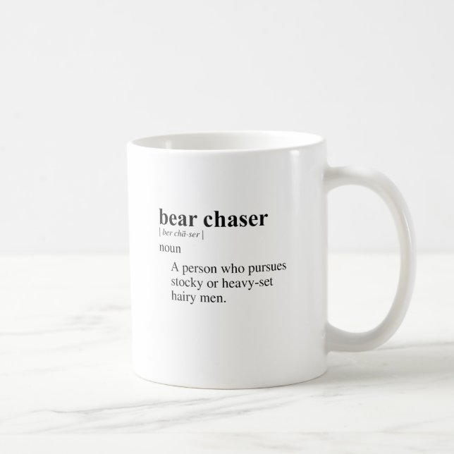 BEAR CHASER COFFEE MUG (Right)
