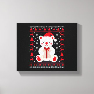 Bear Christmas Christmas (1) Canvas Print