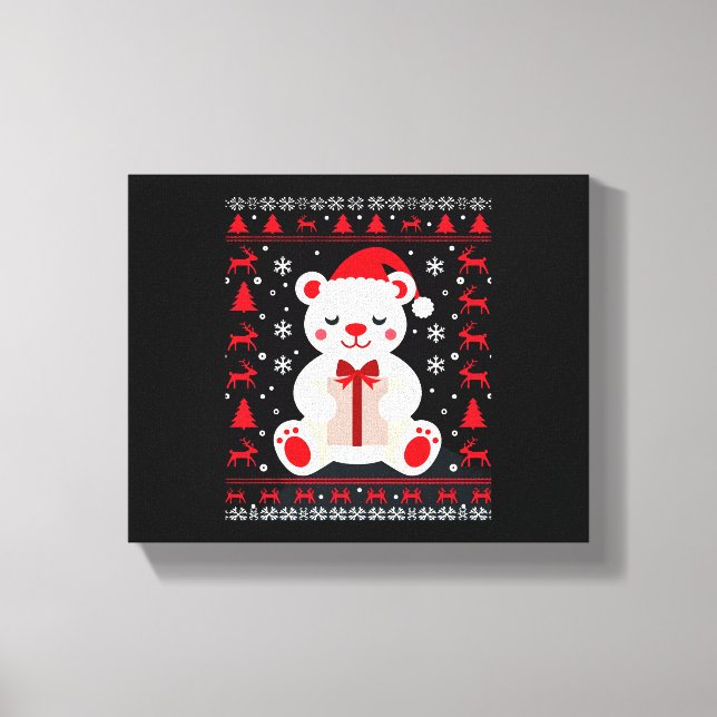 Bear Christmas Christmas (1) Canvas Print (Front)