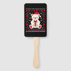 Bear Christmas Christmas (1) Hand Fan