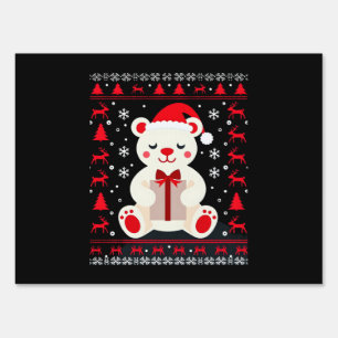Bear Christmas Christmas (1) Sign