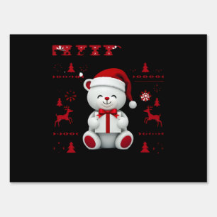 Bear Christmas Christmas (2) Sign