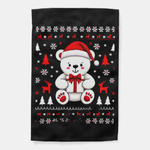 Bear Christmas Christmas (3) Garden Flag