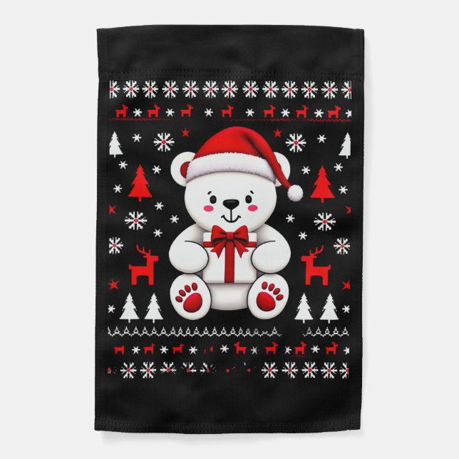 Bear Christmas Christmas (3) Garden Flag (Front)