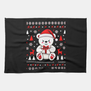 Bear Christmas Christmas (3) Kitchen Towel