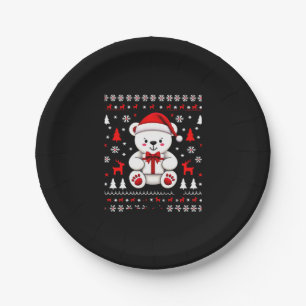 Bear Christmas Christmas (3) Paper Plates