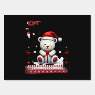 Bear Christmas Christmas (4) Sign