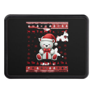 Bear Christmas Christmas (5) Hitch Cover