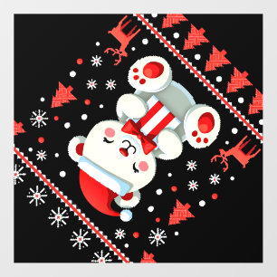 Bear Christmas Christmas (6) Wall Decal