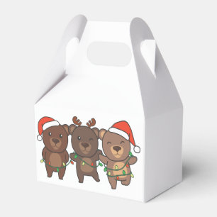Bear Christmas Christmas Animals Cute Bears Favor Boxes